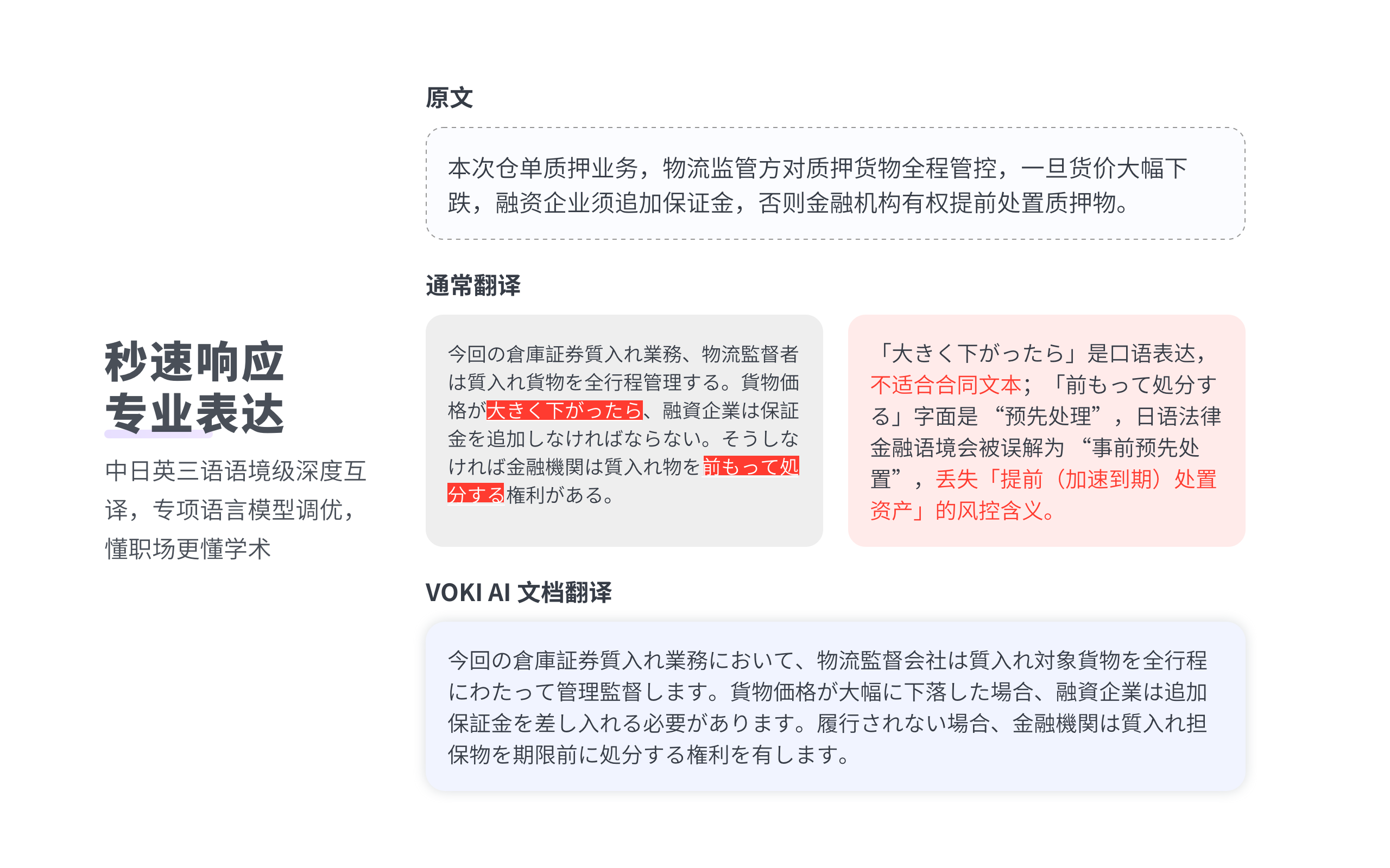 VokiAI AI Document Translation desktop client interface